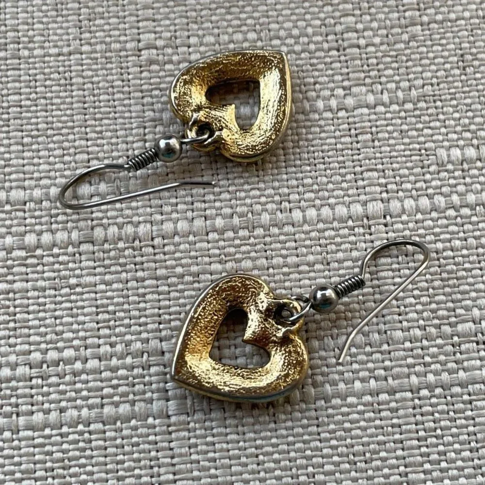 Vintage Earrings Gold Tone Fashion Ear Jewelry Women Earrings - Picture 8 of 10